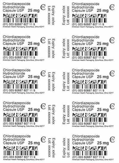 25 mg Chlordiazepoxide HCl Capsule Blister (25 mg Chlordiazepoxide HCl Capsule Blister)